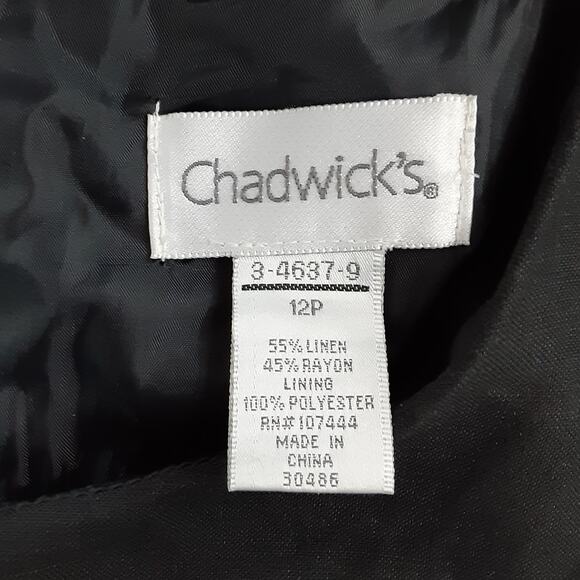 Vintage 80s Black Sheath Dress Linen Blend Maxi Dress Womens 12P Choir Orchestra - Picture 8 of 11